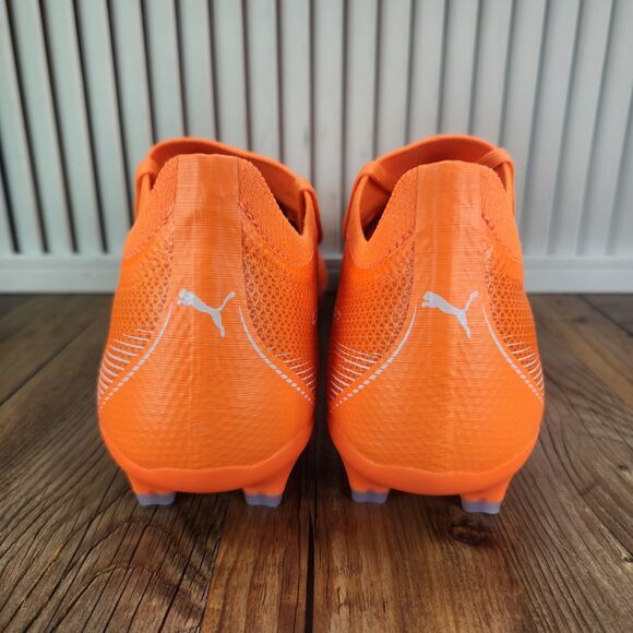 Puma Men's Vibrant Orange Athletic Cleats - Picture 5 of 11